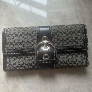 Coach Black and Gray Wallet